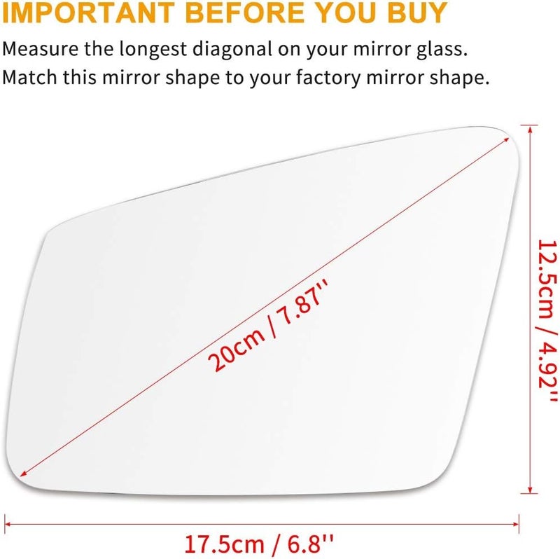 DEMULAX Heated Side Mirror Glass for Mercedes-Benz GLK300 - Image 2