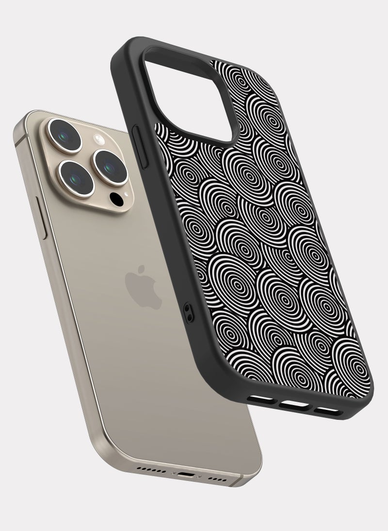 PXLAAT iPhone 15 Pro case cover Circles pattern - Image 2