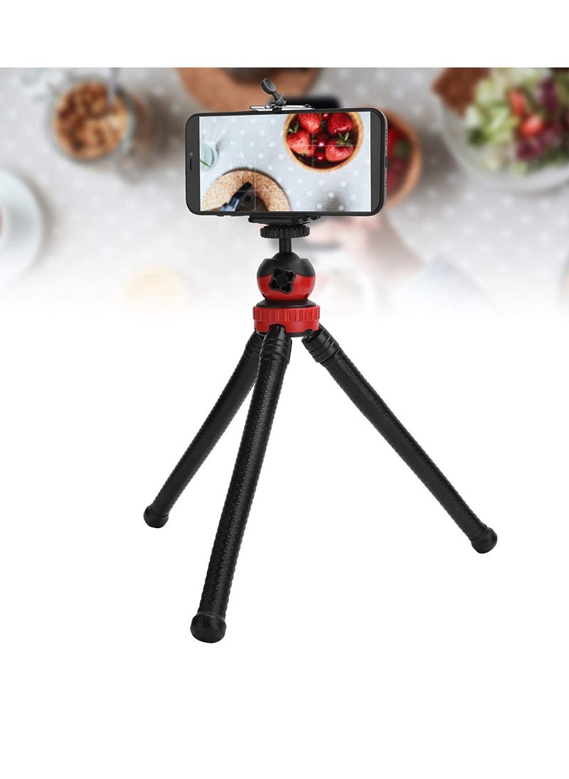 ELTRAZONE 12 Inch Flexible Tripod For iPhone Series, Digital Camera Gopro 7, 2in1 Tripod Stand with Cell Phone holder for iPhone 8 7 6 6s, Android Phone, Gopro and Digital DSLR Cameras  - Image 3