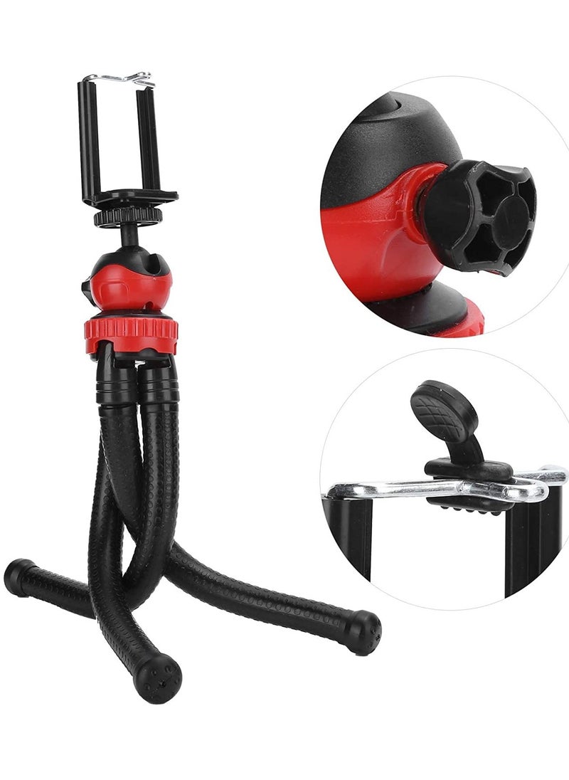 ELTRAZONE - 12 Inch Flexible Tripod For iPhone Series, Digital Camera Gopro 7, 2in1 Tripod Stand with Cell Phone holder for iPhone 8 7 6 6s, Android Phone, Gopro and Digital DSLR Cameras - Image 1