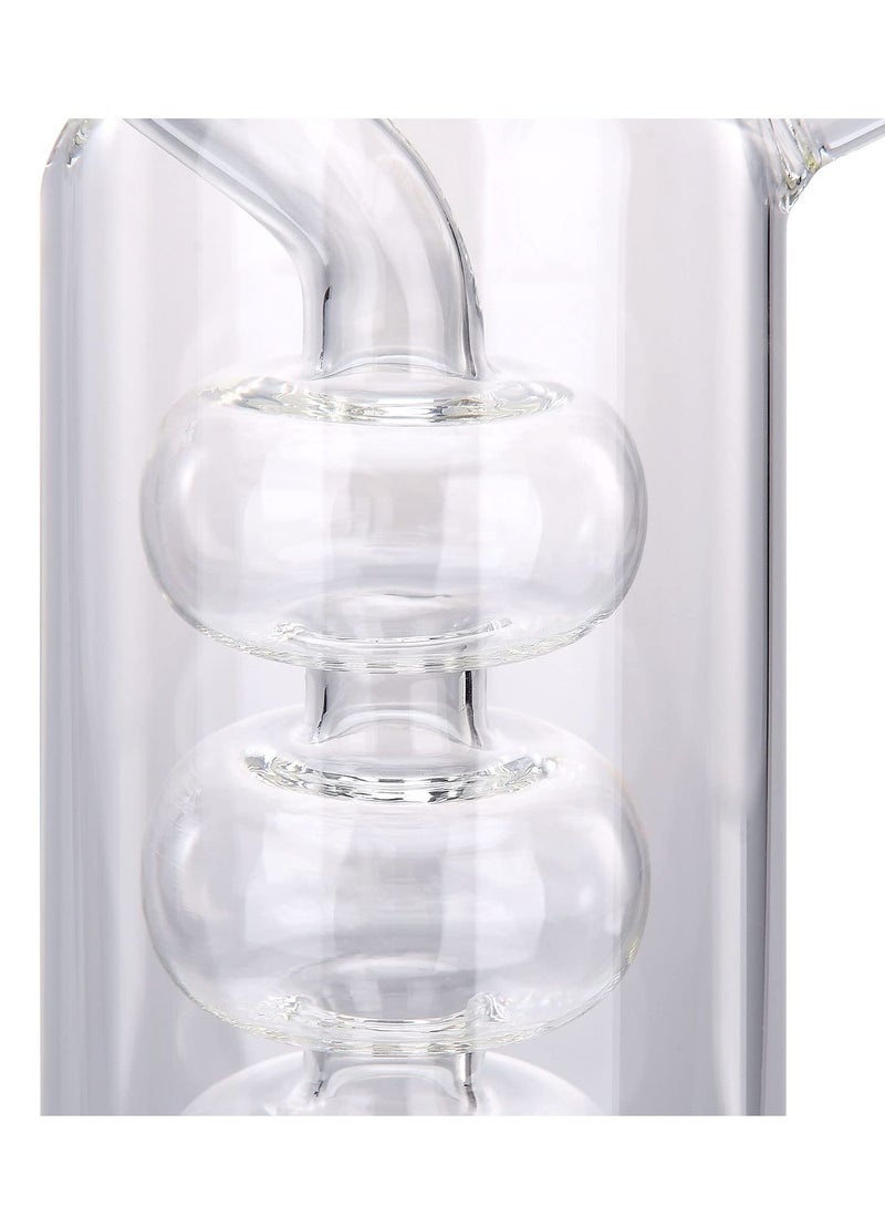 SYOSI Olive Oil and Vinegar Dispenser Cruet Bottles, 2 in 1 Transparent Glass Oil Bottle, Dual Glass Oil Dispenser Bottles for Kitchen Cooking Container - Image 4