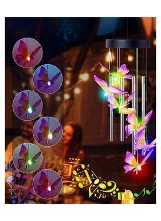 Solar Powered Butterfly Wind Chime Lights Garden Décor Lights With 6 Purple Butterfly - pzsku/Z4BF406DECB4E03ABEB73Z/45/_/1712986947/a741dd3f-1901-4413-87c8-523b242055c9