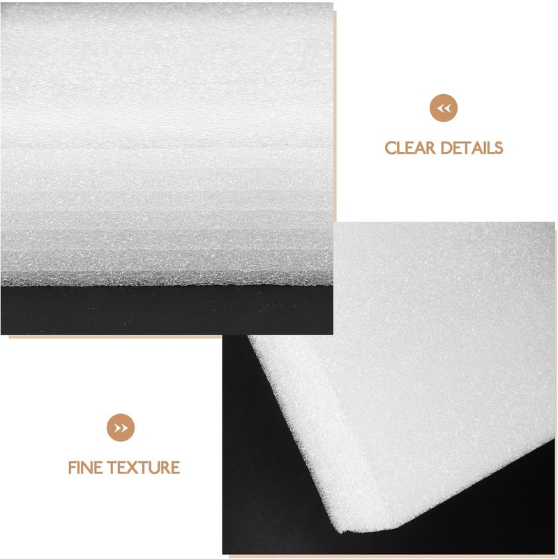 لوحات رغوية للتغليف من Zerodeko، عدد 2 قطعة، مقاسات 250x150x50 مم، لون أبيض، مصنوعة من رغوة خلوية، تُستخدم كوسادات لحماية البضائع أثناء الشحن وكأغشية لتغليف الأعمال اليدوية. - Image 5