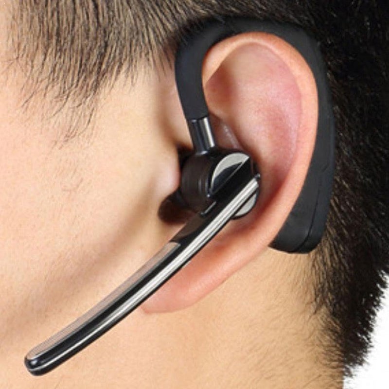 Drumstone [𝐒𝐩𝐞𝐜𝐢𝐚𝐥 𝐃𝐞𝐚𝐥 𝟏𝟐 𝐘𝐞𝐚𝐫 𝐖𝐚𝐫𝐫𝐚𝐧𝐭𝐲 Bluetooth Voyager Headset with Mic - Single Ear Adjustable, Noise-Cancellation, and Sleek Professional Design for Calls and Work - Image 2