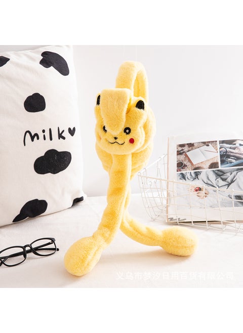 Cute Moving Bunny Ears Warm Ear Muffs for KidsYellow [without lights]] Yellow [without lights]]