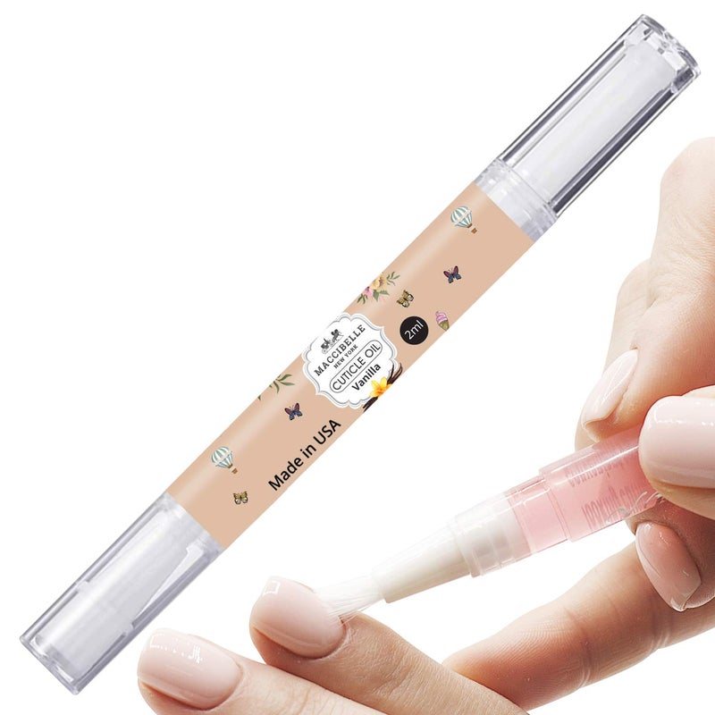 Maccibelle Pure Cuticle & Nail Oil Pen 2ml Heals Dry Cracked Cuticles (Sweet Vanilla) - Image 1