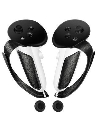 مقابض تحكم VR محسنة لجهاز Meta Oculus Quest 3، أغطية سيليكون غير قابلة للانزلاق مع أحزمة مفصل قابلة للتعديل، متوافقة مع قاعدة الشحن والبطارية - pzsku/Z4BF440F86DD2E5F63325Z/45/_/1722598378/9243a8c5-eaa8-4eeb-aca9-df2ca5323f26