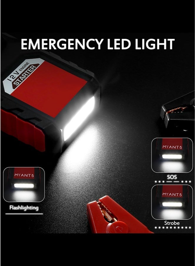 Digisand 3000A Car Battery Jump Starter, 12V Jump Starter Battery Pack, Portable Power Bank 12V Auto Battery Booster Car Starting Device with Smart Charging Port, LCD Display, Intelligent Jumper Clamps - Image 5