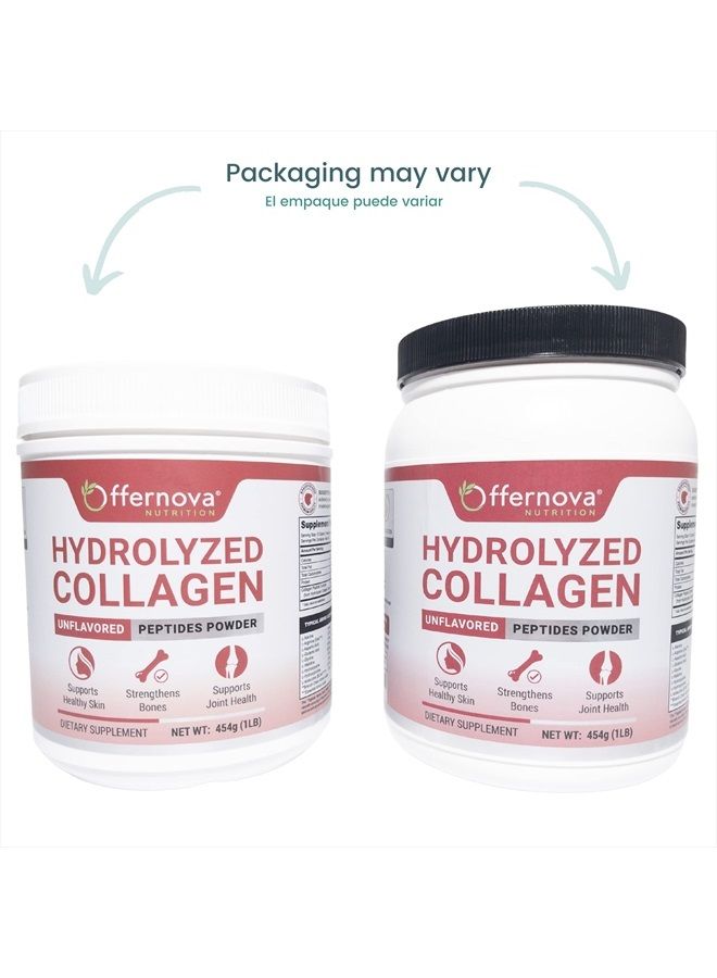 Offernova Hydrolyzed Collagen - Unflavored Peptides Powder from Bovine - Fat Free, Grass-Fed, Paleo/Keto Friendly for Women and Men – For Healthy Bones, Joints, Hair & Skin – Colageno Hidrolizado en Polvo - Image 3
