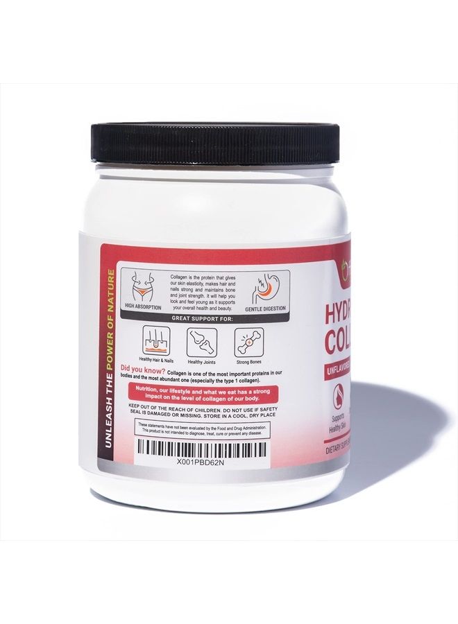 Offernova Hydrolyzed Collagen - Unflavored Peptides Powder from Bovine - Fat Free, Grass-Fed, Paleo/Keto Friendly for Women and Men – For Healthy Bones, Joints, Hair & Skin – Colageno Hidrolizado en Polvo - Image 2