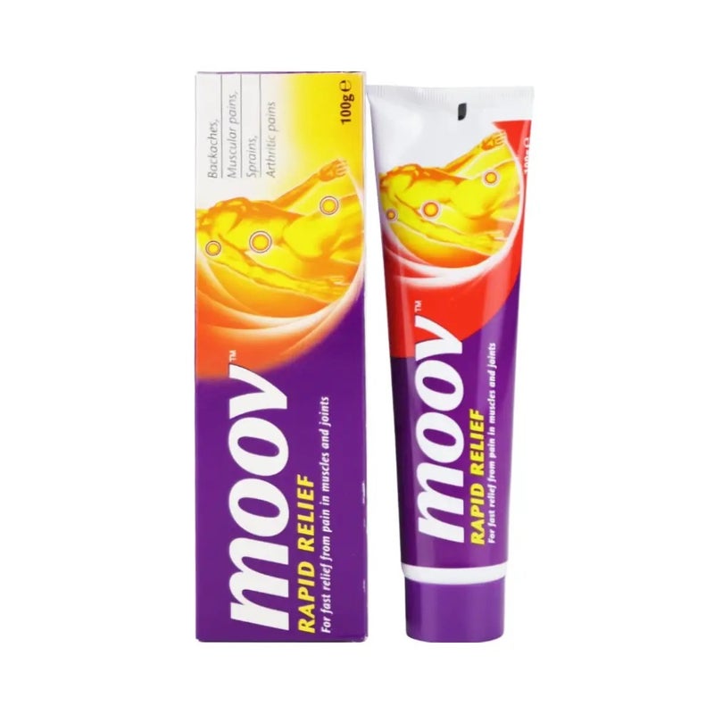 Moov Rapid Relief from Pain Backaches Sprains Fast Relief Cream- 100gms