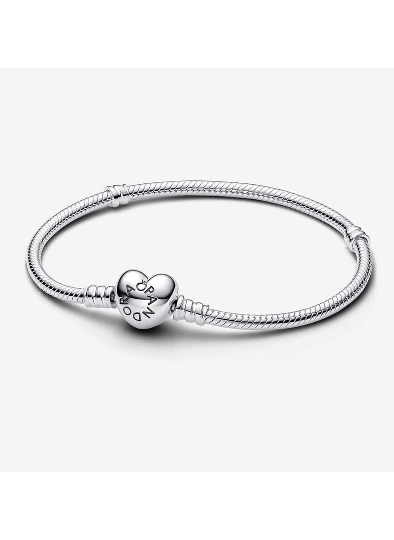 Pandora Moments Snake Mesh Heart Clasp Bracelet - pzsku/Z4BF46518242D237546EBZ/45/_/1734319256/f57248f6-fba2-410b-b118-bc9904666059