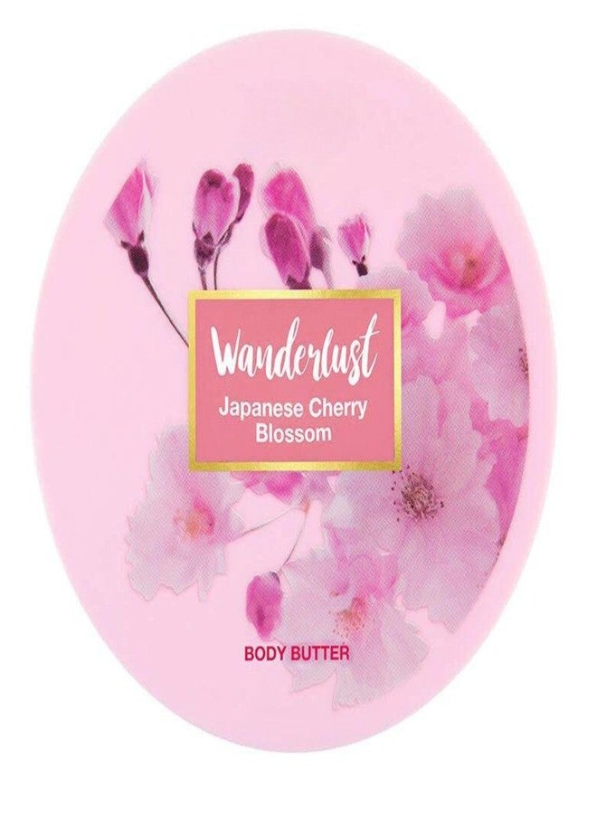 Wanderlust Japanese Cherry Blossom Body Butter 48-Hour Intense Hydration with Pure Shea Butter Winter Deep Moisturizing Cream for Women (200ml) - Image 1