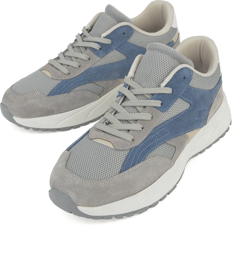 Ziya Ziya, Men's Genuine Leather Sneaker 14150Z0009 Gray