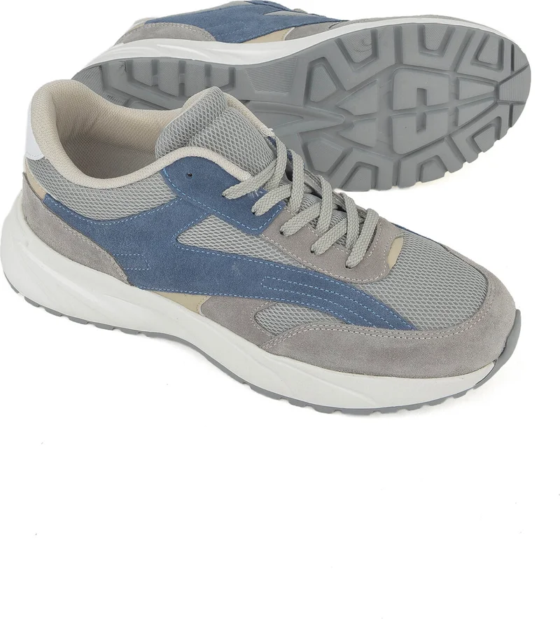 Ziya Ziya, Men's Genuine Leather Sneaker 14150Z0009 Gray