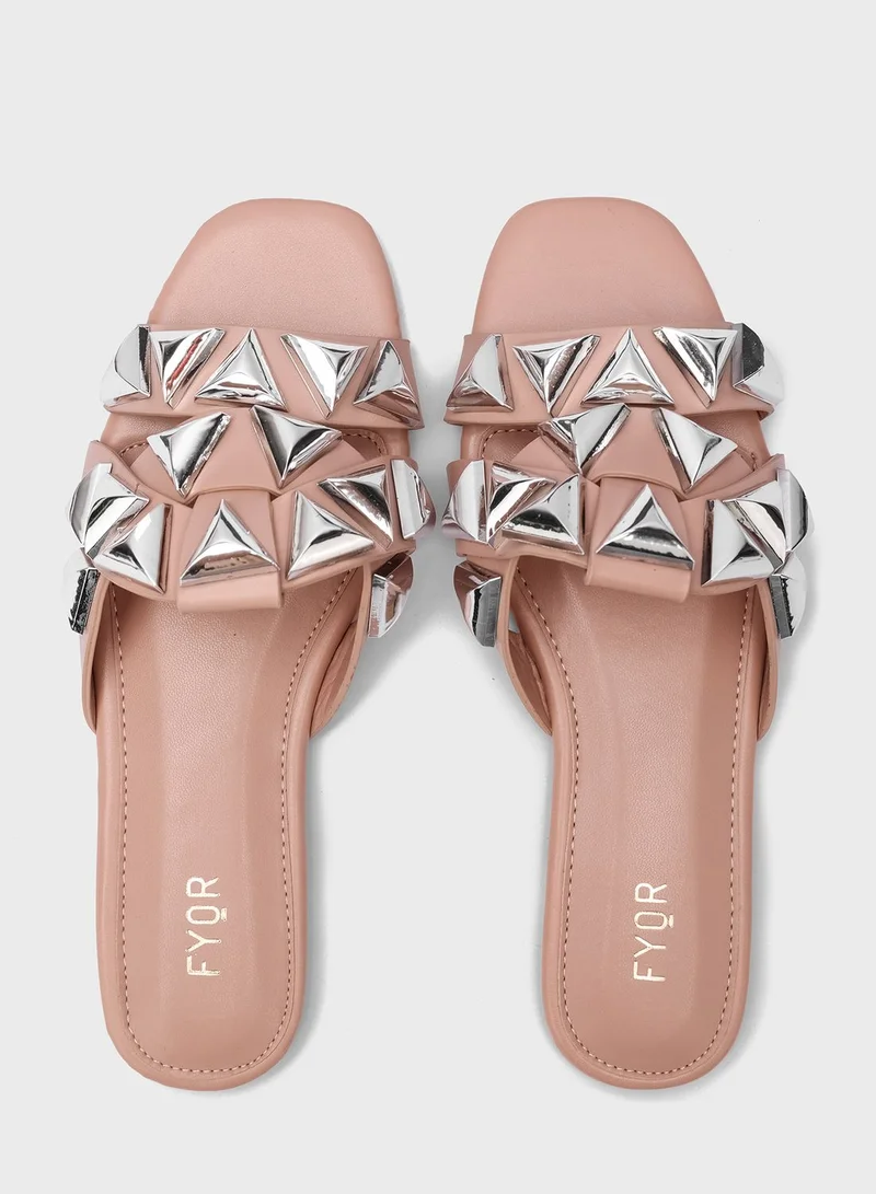 FYOR Open Toe Flat Sandals