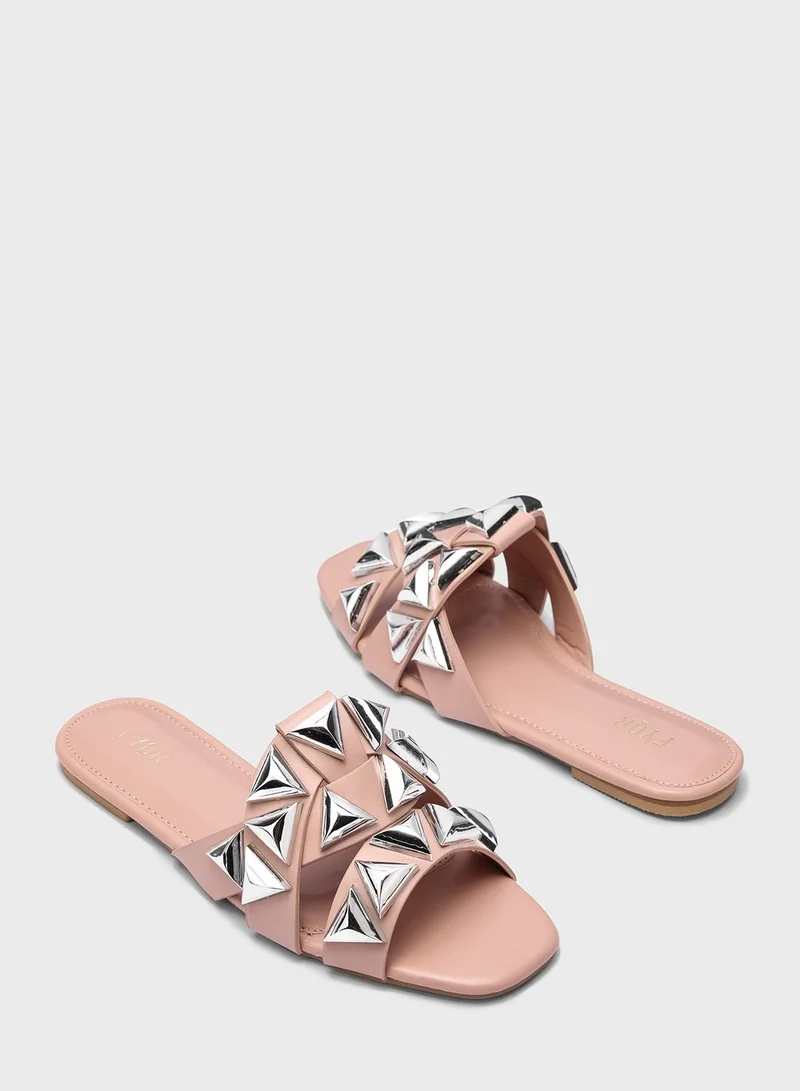 FYOR Open Toe Flat Sandals