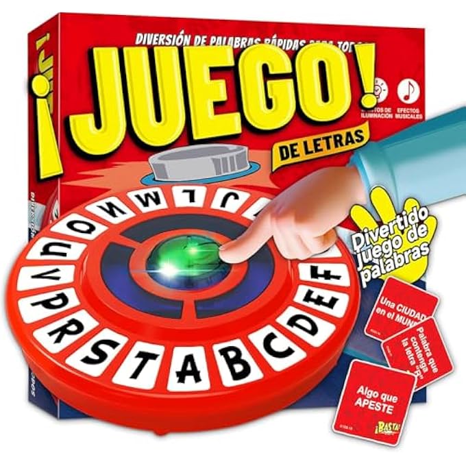 KALEDE Word Game Word Games Quick Thinking Letter Pressing Game FastPaced Family Board Game Fun Word Puzzle and Learning Game for Adults Children and Families Red - Image 2