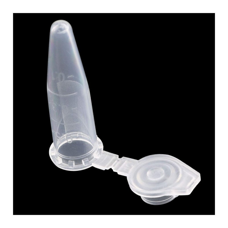Tegg Centrifuge Tubes 200PCS 0.5 ml Clear Graduated Polypropylene Microcentrifuge Vials Tubes with Attached Lids - Image 4