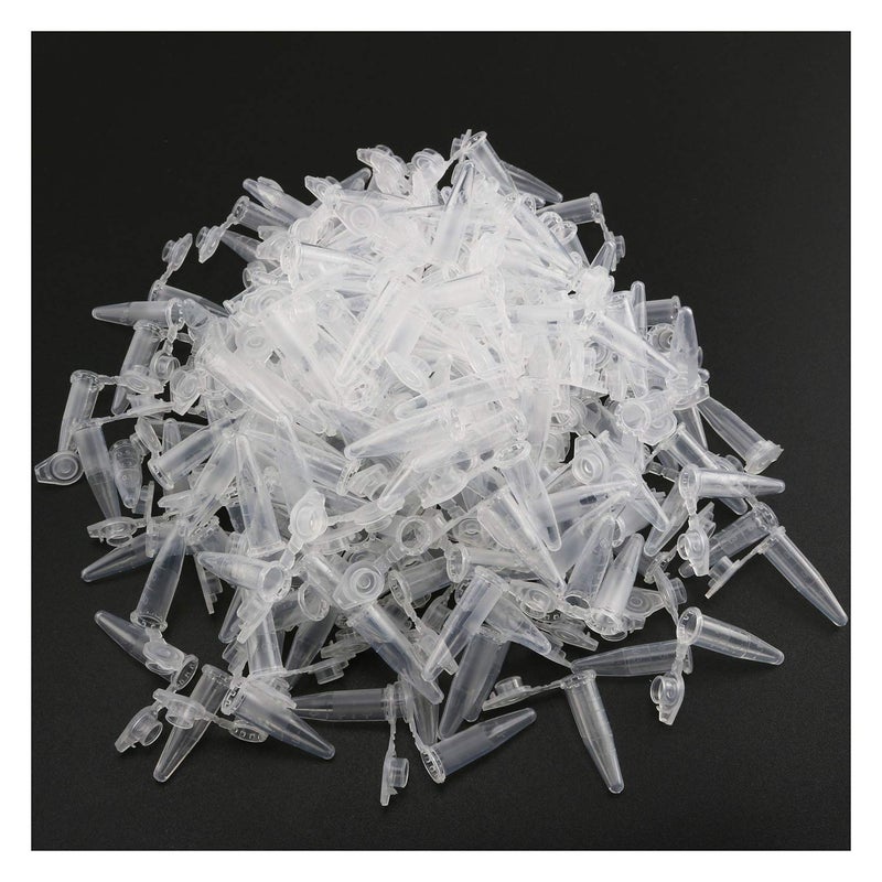 Tegg Centrifuge Tubes 200PCS 0.5 ml Clear Graduated Polypropylene Microcentrifuge Vials Tubes with Attached Lids - Image 5