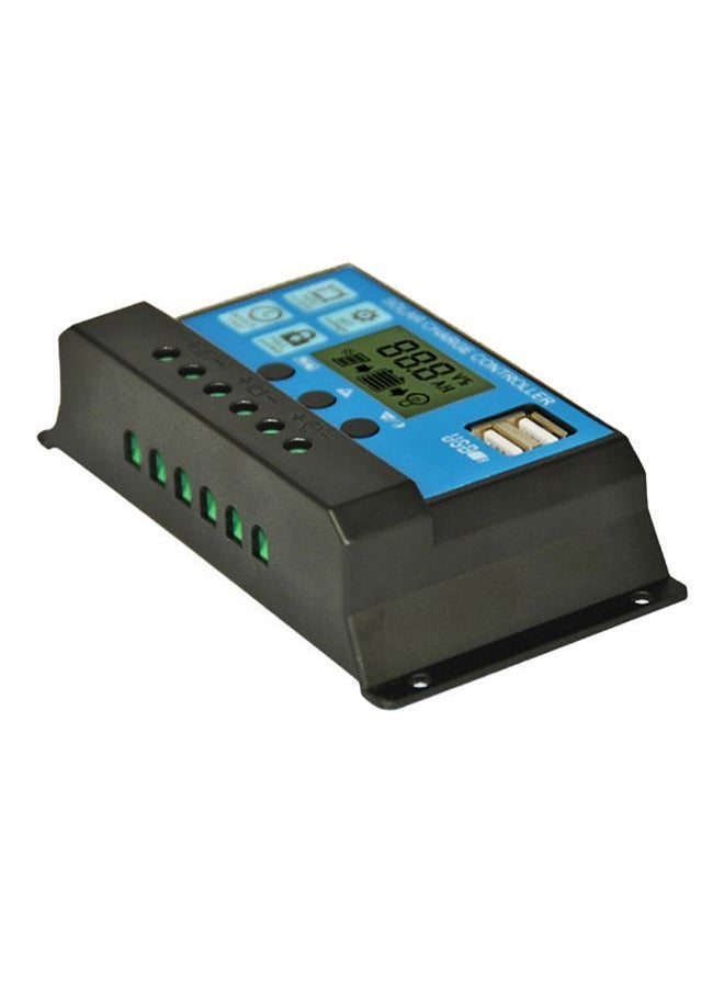 نيبمينينت - جهاز تحكم للبطاريات يعمل بالطاقة الشمسية مع منفذي USB أسود/أزرق 5.9 x 3.1 1بوصة - Image 1