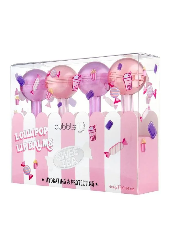 بابل تي كوزميتيكس Sweetea Lollipop Lip Balm Set