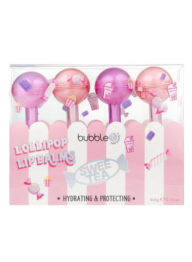 بابل تي كوزميتيكس Sweetea Lollipop Lip Balm Set