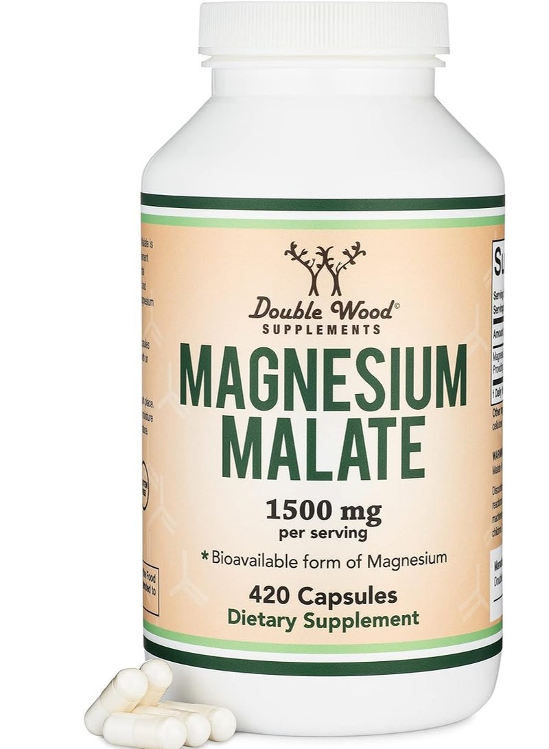 Double Wood Supplements Doublewood Magnesium Malate Capsules 420 - Image 1