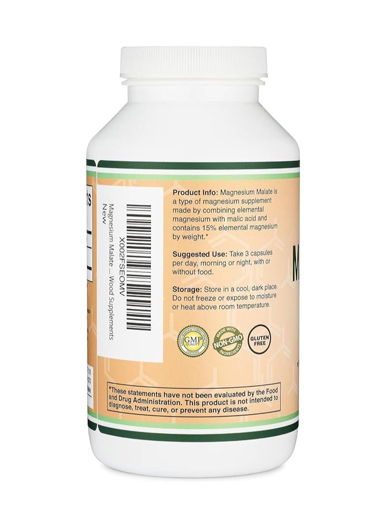Double Wood Supplements Doublewood Magnesium Malate Capsules 420 - Image 4