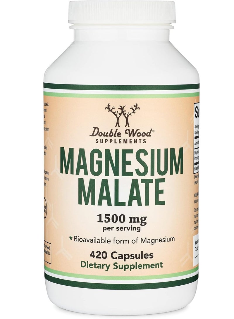Double Wood Supplements Doublewood Magnesium Malate Capsules 420 - Image 5