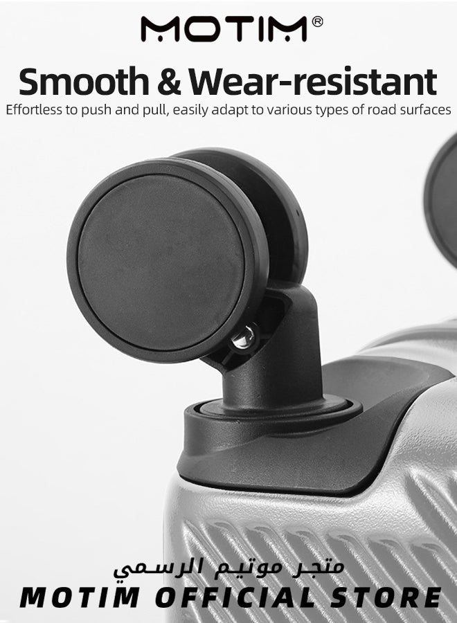 Motim 2pcs Boarding Carry-on Luggage Sets Travel Luggage Carry-On Luggage With Front Open Laptop Compartment Pocket and USB Port Aluminum Framed Suitcase With Spinner Wheels Large Capacity Checked-in Luggage - Image 3