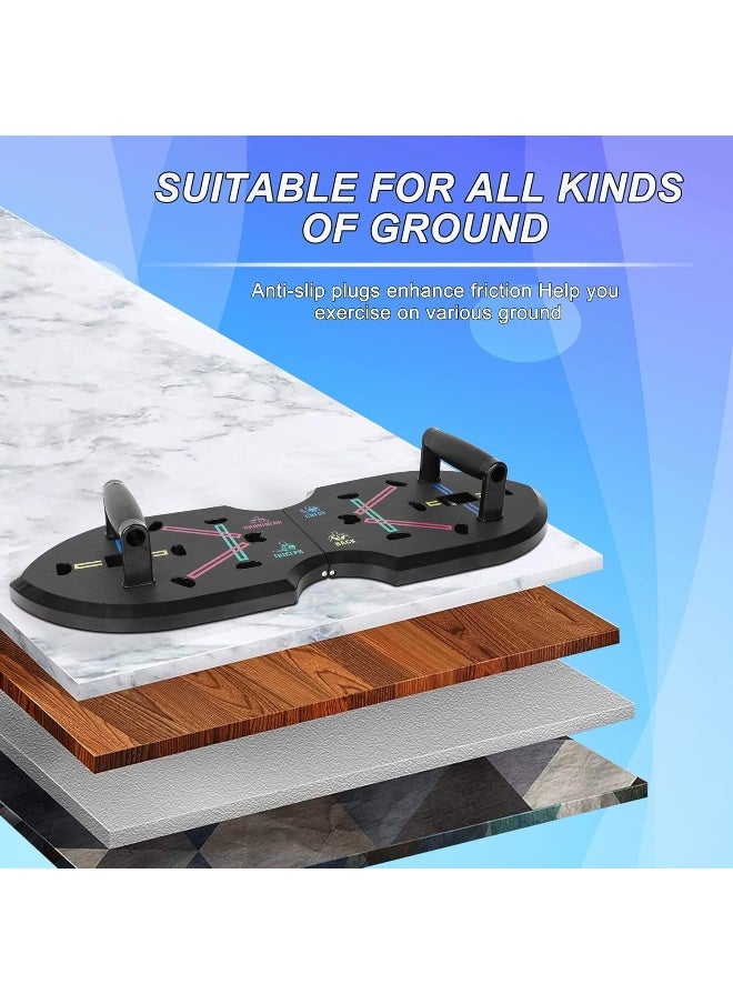 Xinrui - XINRUI Quadropress Push Up Board, Adjustable Push Up Bar for Men and Women, Foldable Push up Handles for Floor, Perfect Pushup Board Fitness, Iron Chest Pro Push Up, Portable Home Workout Equipment - Image 1