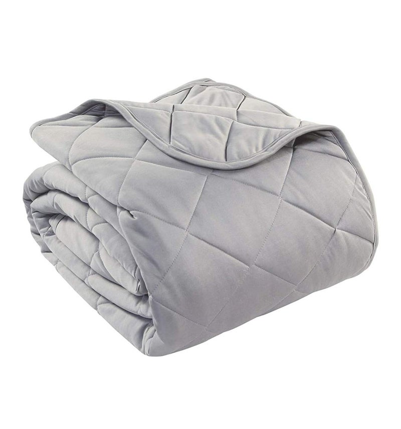 A'kin Akin Plain 300 GSM Microfiber Reversible Quilted Solid Super Soft and Cozy AC Comforter/Blanket/Quilt/Duvets for King Size/Double Bed Size (230X250 cm) (Grey, Double) - Image 2