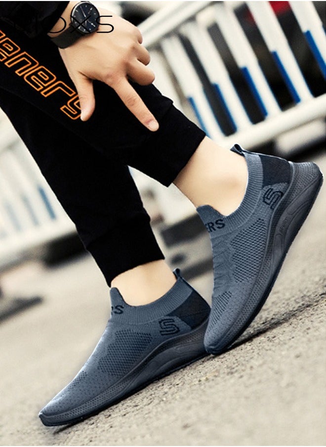 RIOXS Men's Running Shoes, Low Top Sneaker For Men, Breathable Sneakers For Hiking Jogging Walking Travel, Soft Sole Sports Shoes, Comfy Athletic Shoes, Mens Tennis Shoes, Casual Work Shopping Shoes, Classic Athlesiure Shoes For Daddy Boyfriend Husband  - Image 2