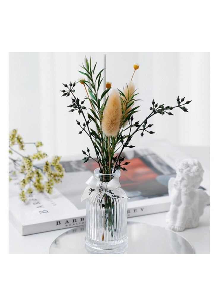 OASIS-TH Flower Reed Diffuser Set Scent Diffuser With Sticks Home Fragrance Flower Diffuser For Home Office Bathroom Shelf  Westin White Tea Fragrans Scent 100ml 