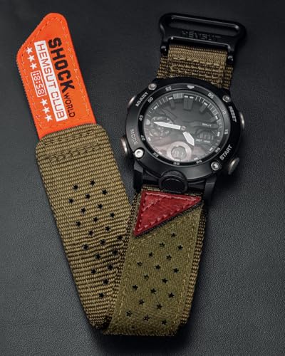 DAVILANE 24mm Watch Band Strap for Casio GA-2000 PRG-600/650 PRW-6600, Super Rugged Nylon Sports Strap - Image 3