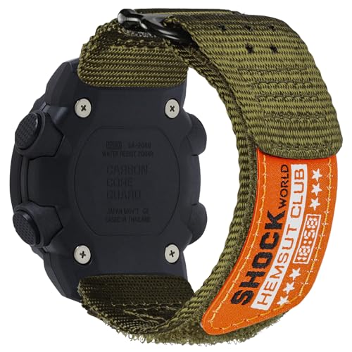 DAVILANE 24mm Watch Band Strap for Casio GA-2000 PRG-600/650 PRW-6600, Super Rugged Nylon Sports Strap - Image 1