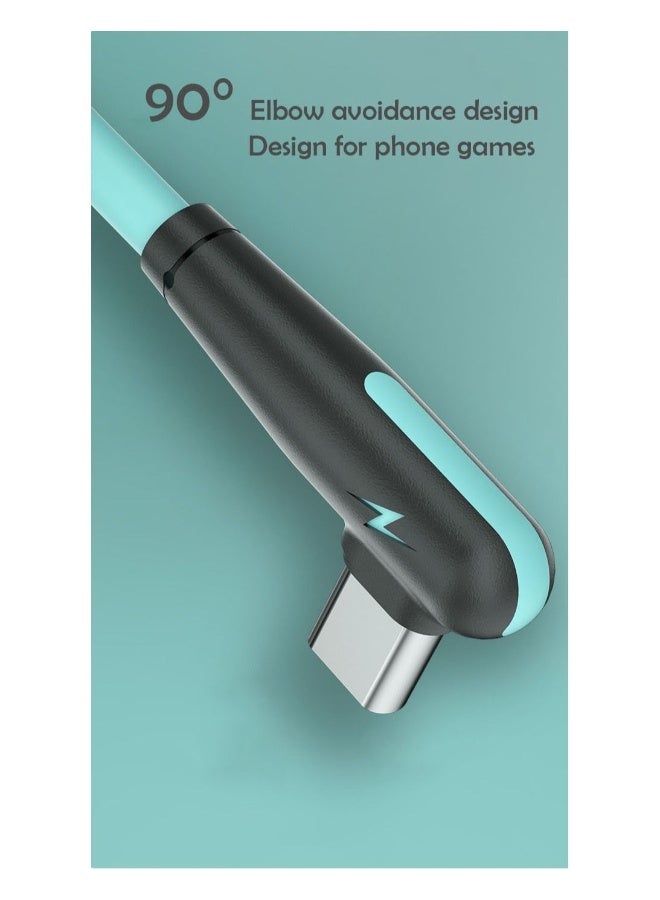 ZapLin Mobile Game Type - C Usb Cable 90 Degree Cable Fast Charging 1m - Image 2