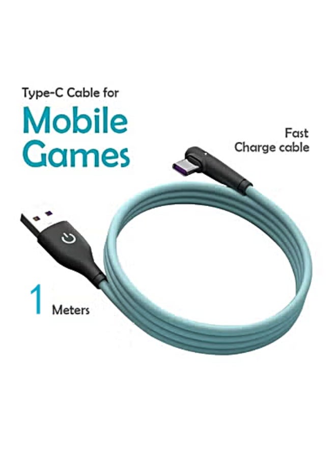 ZapLin Mobile Game Type - C Usb Cable 90 Degree Cable Fast Charging 1m - Image 1