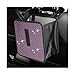 FSTURIOS Car Trash Can Bling Rhinestone Crystal Waterproof Hanging Garbage Bag for Car Interior Oxford Leakproof Foldable Waste Organizer Trash Bin Universal for Most Vehicles Light Pink - Image 2