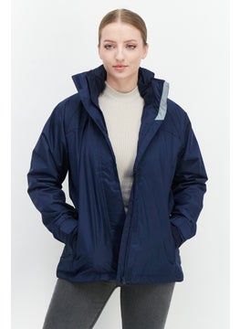 Trespass Women Plain Bomber Jacket, Navy Blue  - Image 1
