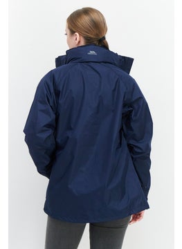 Trespass Women Plain Bomber Jacket, Navy Blue  - Image 4