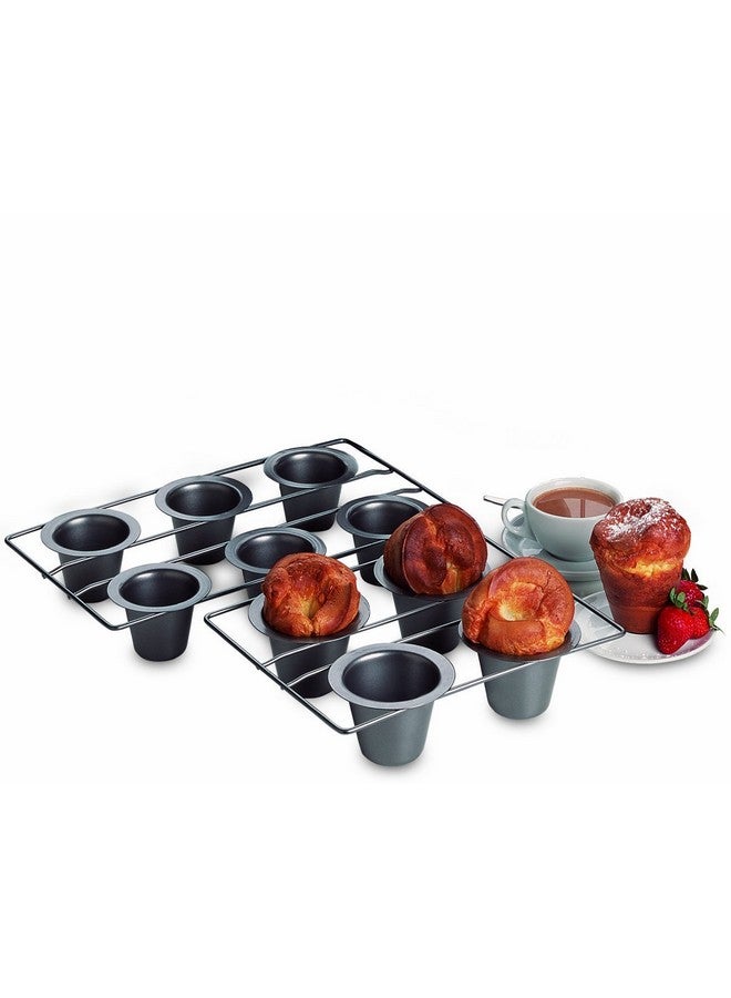 chicago metallic Chicago Metallic 26121 Professional 12-Cup Non-Stick Mini-Popover Pan, 16-Inch-by-10.75-Inch - Image 4