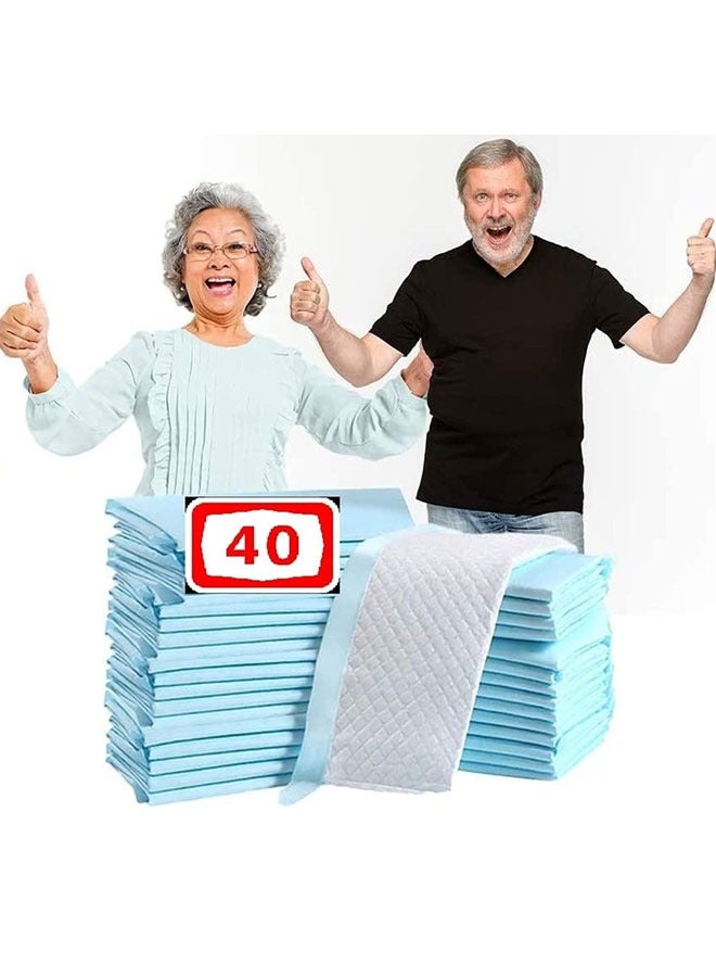 Generic 20-Pieces Packed in 4 Pouches Cherry Medical Supply 60 cm x 90 cm XL Disposable Underpads Incontinence Pads, Chux, Bed Covers Puppy Training Thick Super Absorbent Protection for Kids Adults Elderly  - Image 1
