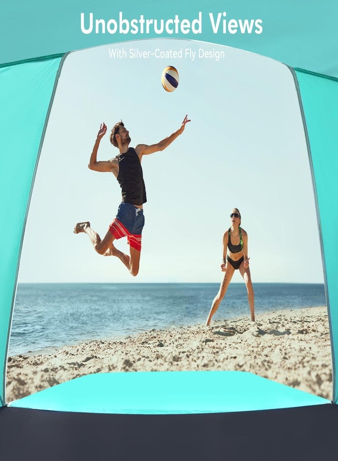 Etto Beach Tent for 4-6 People, Waterproof Portable Sun Shelter with UPF 50+ UV Protection, Easy Setup - Image 4