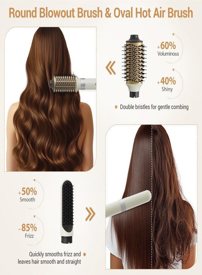 Zephyrluxe 6 in 1 Hair Styler, High Speed Ionic Hair Dryer with Auto-Wrap Curlers, Blow Dryer Oval Brush & Volumizer, Hot Air Styler for Fast Drying,Curling, Smoothing & Volume, Hair Curler with Travel Case - Image 5