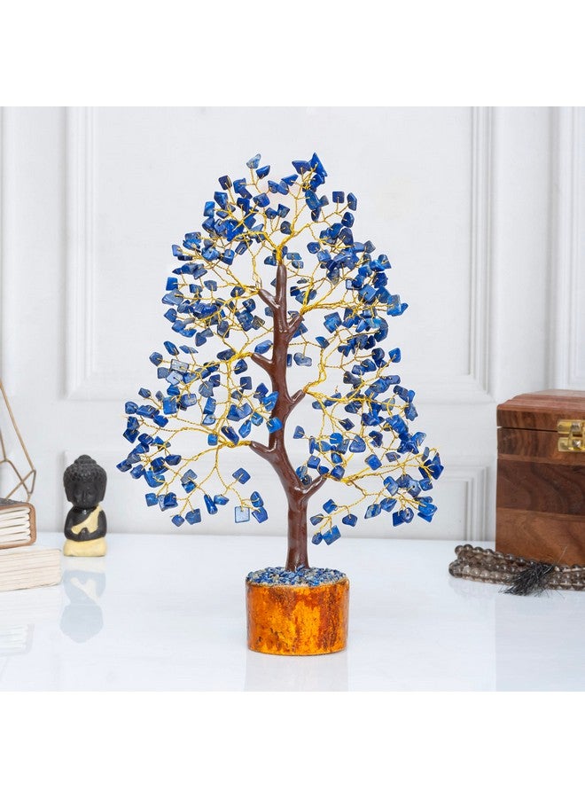 Crocon Lapis Lazuli Crystal Tree Gemstone Tree Of Life Chakra Tree For Positive Energy Handmade Blue Healing Stone Third Eye Chakra Healing Tree Feng Shui Money Tree Decor Spiritual Gift - Image 3