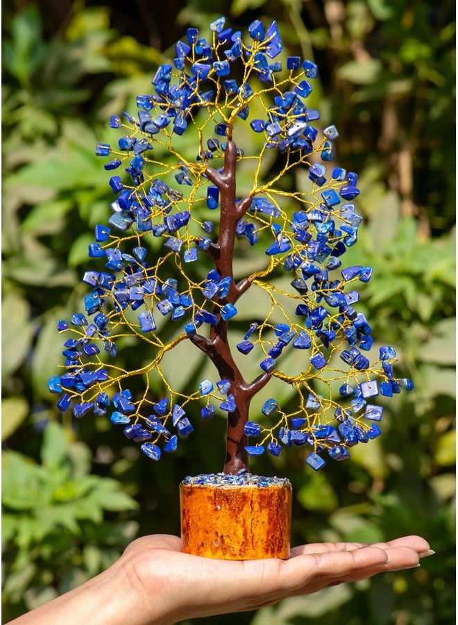Crocon Lapis Lazuli Crystal Tree Gemstone Tree Of Life Chakra Tree For Positive Energy Handmade Blue Healing Stone Third Eye Chakra Healing Tree Feng Shui Money Tree Decor Spiritual Gift - Image 4