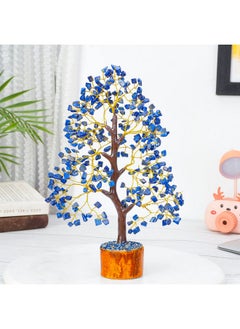 Crocon Lapis Lazuli Crystal Tree Gemstone Tree Of Life Chakra Tree For Positive Energy Handmade Blue Healing Stone Third Eye Chakra Healing Tree Feng Shui Money Tree Decor Spiritual Gift  - Image 2