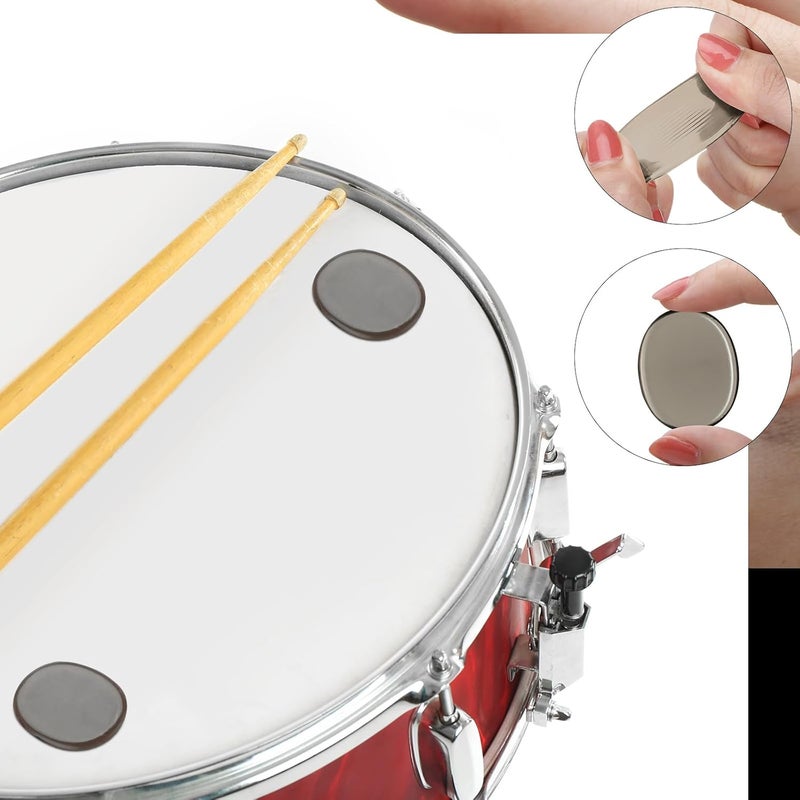 Fiada 30 Pieces Drum Dampeners Gels Silicone Gel Pads Soft Drum Dampeners for Cymbals Tone Control(Coffee) - Image 5